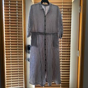 J.Jill linen summer shirt dress